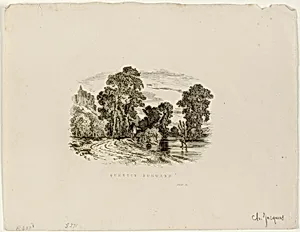 A Castle by Charles Émile Jacque