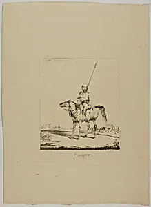 A Cossack by Monogrammist N.D.