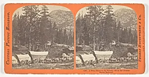 A Full Team on the Sierras - From the Central Pacific Railroad, No. 1286 from the series "Central Pacific Railroad"