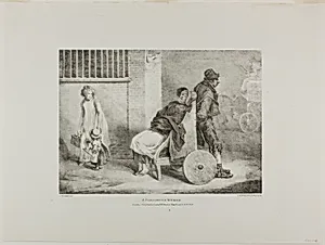 A Paraleytic Woman, plate 9 from Various Subjects Drawn from Life and on Stone (The English Suite) by Jean Louis André Théodore Géricault