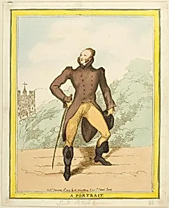 A Portrait: Lord Petersham by Thomas Rowlandson