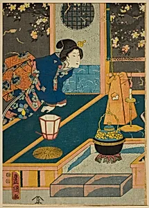 A Spring Night (Yayoi no yube) by Utagawa Kunisada I (Toyokuni III)