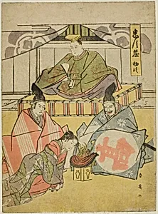 Act One: Tsurugaoka Hachiman Shrine from the play Chushingura (Treasury of the Forty-seven Loyal Retainers) by Katsukawa Shun'ei