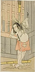 Actor Ôtani Hiroji III Possibly as Akaneya Hanshichi in “Snow on Mt. Fuji: The Soga Vendetta” (“Fuji no yuki kaikei Soga”) by Katsukawa Shunsho