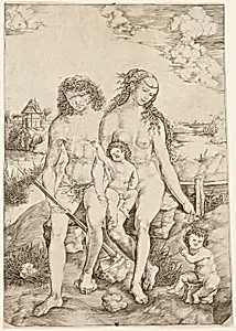 Adam and Eve with the Infants Cain and Abel