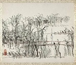 Album of Landscapes and Calligraphy for Liu Songfu by Xugu