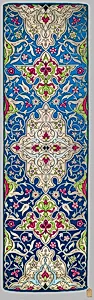 "Alhambra" textile panel with double border