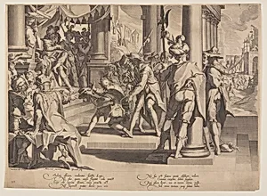 Allegory of Justice, Sanctity of Law, plate 12 from Thrones of Justice (Thronus Iustitiae)