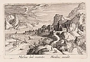 Alpine River Valley, from Topographia Variarum Regionum