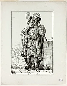 Ambassadeur de la Perse, plate eighteen from Caravanne du Sultan à la Mecque
