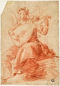 Angel Playing a Lute