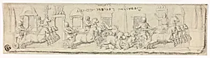 Antique Relief of Chariot Race