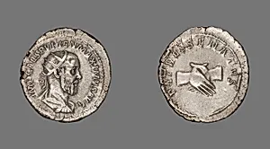 Antoninianus (Coin) Portraying Emperor Pupienus by Ancient Roman