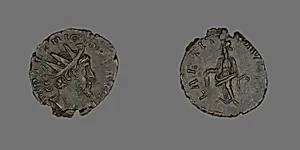Antoninianus (Coin) Portraying Emperor Tetricus by Ancient Roman