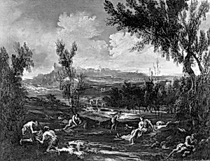 Arcadian Landscape with Figures