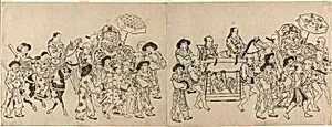 Arrival of the Korean Embassy in Edo by Torii Kiyonobu I