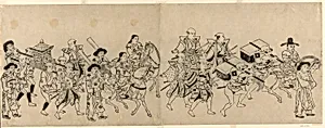 Arrival of the Korean Embassy in Edo by Torii Kiyonobu I