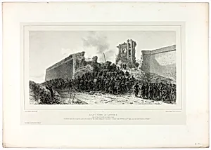 Assault of bastion no.8, from Souvenirs d’Italie: Expédition de Rome