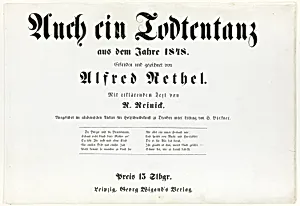 Auch ein Todtentanz, title page and text