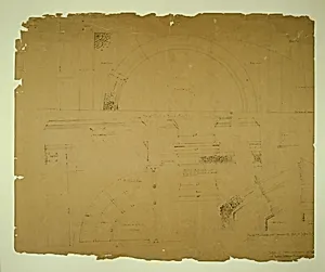 Auditorium Building, Chicago, Illinois, Plaster Details for Retiring Rooms