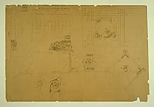 Auditorium Building, Chicago, Illinois, Plaster Details for Balcony