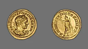 Aureus (Coin) Portraying Emperor Caracalla by Ancient Roman