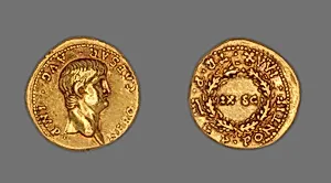 Aureus (Coin) Portraying Emperor Nero by Ancient Roman