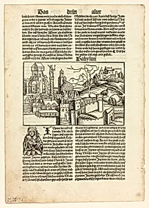 Babylon from Schedel Weltchronik (Schedel's World History), Plate 9 from Woodcuts from Books of the 15th Century by Unknown artist