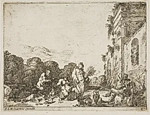 Bacchanalian Scene with Allegorical Figures