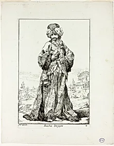 Bacha d'Égypte, plate six from Caravanne du Sultan à la Mecque