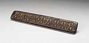 Balance-Beam Scale Insided with Bird, Fish and Geometric Motifs