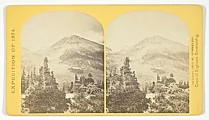 Baldy Peak, Cerro Blanco Mountains, Colorado, 14.234 feet above sea-level. Limit in altitude of vegetation about 11.000 feet, No. 46 from the series "Geographical Explorations and Surveys West of the 100th Meridian"