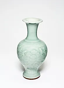 Baluster-Shaped Vase with Peony Flowers by Unknown