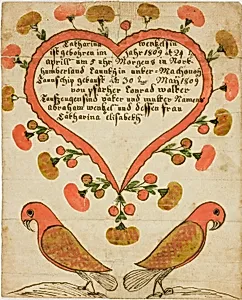 Baptismal Certificate of Catharina Wentzelsin by Unknown