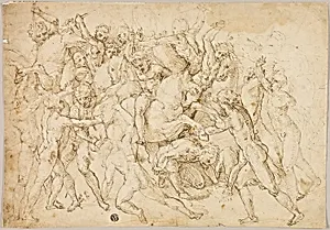 Battle between Cavalry and Foot Soldiers