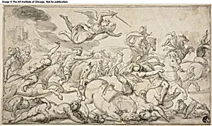 Battle Scene with Horsemen Fleeing from Avenging Angel