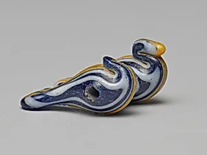 Bead or Amulet in the Shape of Two Birds by Ancient Egyptian