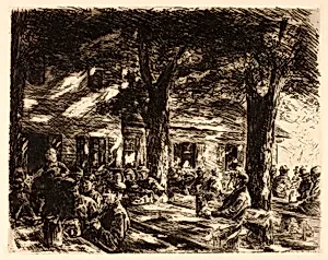 Beer Garden in Rosenheim