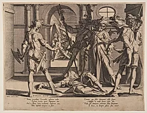 Beheading of the Roman Judge Papinian, plate 5 from Thrones of Justice (Thronus Iustitiae)