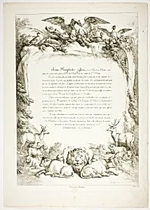 Biography Page from Oeuvres de J. B. Huet by Jean Baptiste Huet