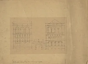 Board of Trade Building, Kansas City, Missouri, Front Elevation Study