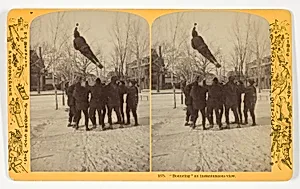 "Bouncing" an instantaneous view, No. 1575 from the series "St. Paul Ice Carnival" by Henry Hamilton Bennett
