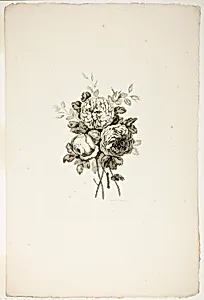 Bouquet with Roses, from Recueil de differents bouquets de fleurs