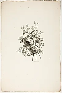 Bouquet with Roses, from Recueil de differents bouquets de fleurs