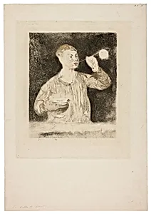 Boy Blowing Soap Bubbles by Édouard Manet