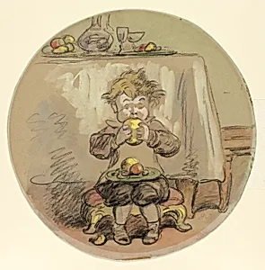 Boy Eating Fruit