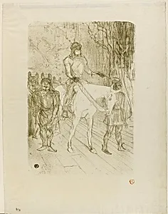 Brasseur's Entrance in Chilpéric by Henri de Toulouse-Lautrec