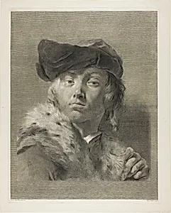 Bust of a Young Man with a Fur-Collared Coat