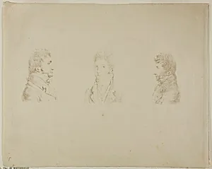 Bust Portraits of Three Brothers