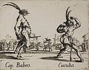 Capitan Babeo - Cucuba, plate 16 from Balli di Sfessania by Jacques Callot